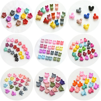 20 PCS/Set Korean Hair Claws Hair Accessories Girls Hairpin Small Flowers Hair Clips Bangs for Children Random Colors