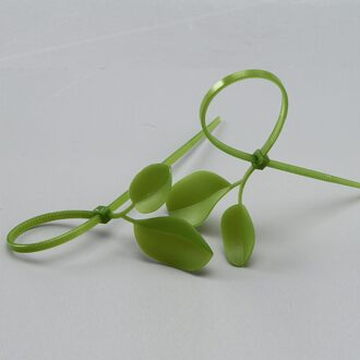 20 Pcs Simulatie Bladeren Kabelbinders Zelfborgende Nylon Kabelbinders Vaste Strapping Bandjes Plastic Zip Tie Lus Draad wrap Zip Ties