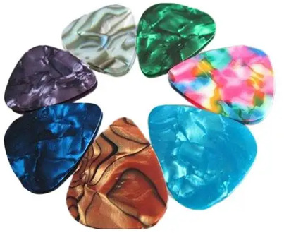 20 Pcs Thin Acoustic Electric Guitar Picks Plectrum 2 Thickness 0.46mm/0.71mm