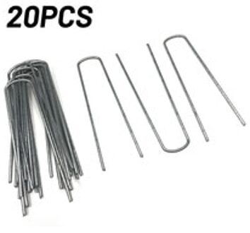 20 Pcs U Haringen Tuinhuisje Camping Dekzeil Haken Verzinkt Metalen Voor Outdoor Farm Tuin Gereedschap Accessoires