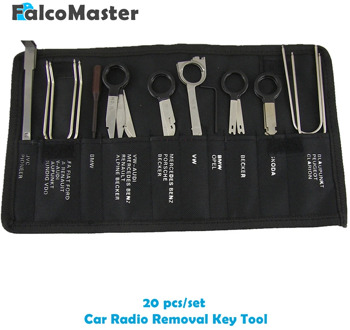 20 Pieces/kits Professional Automotive Interior Audio Stereo Car CD Player Radio Removal Keys Tool Set