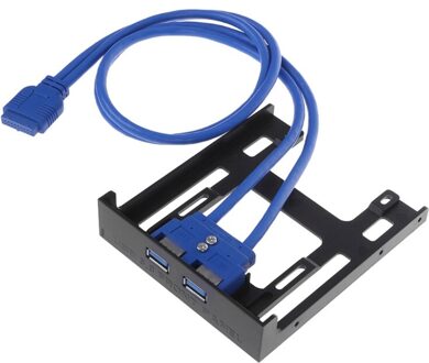 20 Pin 3.5 "Floppy Bay Front Panel 2 Poorten Usb 3.0 Uitbreiding Adapter Connector