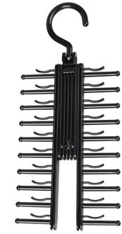 20 Rijen Verwijderbare Tie Clip Magazijnstelling Riem Sjaals Afwerking Opslag Hanger Bespaar Ruimte Voor Kast Thuis Opknoping Organisator