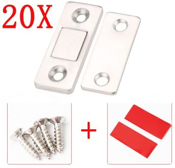 20 Sets / 8 Sets Magnetische Deurdranger Kabinet Deur Vangsten Klink Meubels Deuren Magneet Stop Kast Ultra Dunne met sticker 20 Sets