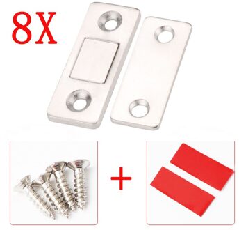 20 Sets / 8 Sets Magnetische Deurdranger Kabinet Deur Vangsten Klink Meubels Deuren Magneet Stop Kast Ultra Dunne met sticker 8 Sets