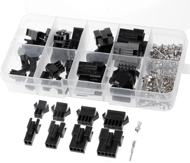 20 Sets SM 2.54mm Pitch 2P 3P 4P 5P Female Male Header Connectors Adaptor