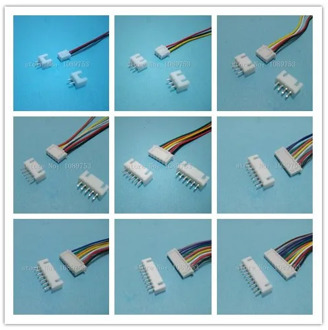 20 Sets XH 2.54mm 10cm 2/3/4/5/6/7/8/9/10/12 Pin Female Wire Straight Plug L:100mm