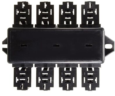 20 Slot Blade Zekering Houder 8 Manier Relais Box Circuit Protector Distributie Blok Auto Zekering Relais Houder