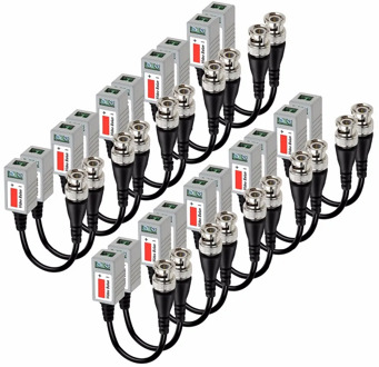 20 stks AHD/CVI/TVI Twisted BNC CCTV Video Balun passieve Transceivers UTP Balun BNC Cat5 CCTV UTP Video Balun tot 3000ft Bereik