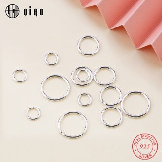 20 Stks/pak 4-8Mm 925 Sterling Zilver Gesloten Ringetjes Voor Maken Sleutelhangers & Armband Sieraden Bevindingen accessoires 4mm 20stk