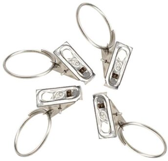 20 stks/pak Roestvrij Gordijn Haak Clips Venster Douchegordijn Ringen Klemmen Gordijn Clips Gordijn Keuken Badkamer Accessorries