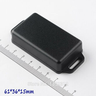20 stks/partij 61*36*15mm plastic behuizing muurbevestiging abs junction box kleine elektronische doos waterdichte project box outlet doos zwarte kleur