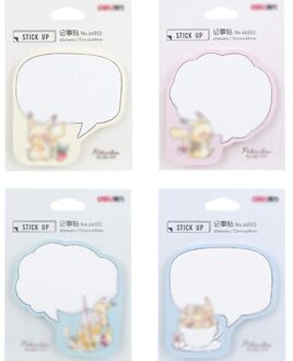 20 Stks/partij Creatieve Dier Memo Pad Sticky Notes Leuke N Keer Briefpapier Label Notepad Bookmark Post Schoolbenodigdheden