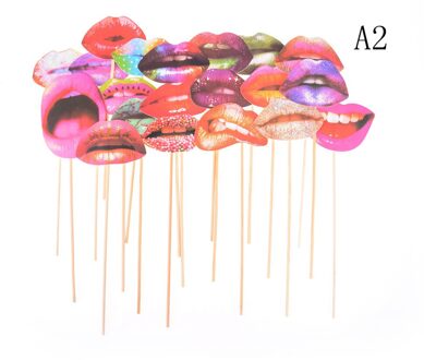 20 Stks/partij Diy Foto Props Booth Op Een Stok Voor Vrouwen Meisjes Bruiloft Verjaardag Decoratie Partij Levert Grappige Lip Mond A2