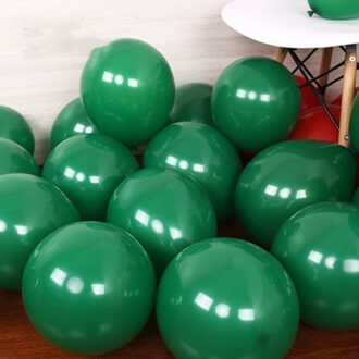 20 Stks/partij Donkergroen Ballon 5/10 Inch Ronde Latex Ballonnen Verjaardagsfeestje Decoraties Volwassen Helium Ballonnen Bruiloft Benodigdheden 10duim