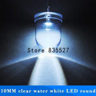 20 stks/partij F10 Ronde Water Clear 10mm Witte LED Super Bright licht Lamp kralen Emitting Diode Diodes DIP Voor DIY lights hoofd