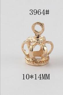 20 Stks/partij Goud Kleur Plated Koperen 3D Princess Crown Charms Hanger Voor Sieraden Maken Diy Handgemaakte Armband Bevindingen Craft Z620 01