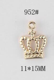 20 Stks/partij Goud Kleur Plated Koperen 3D Princess Crown Charms Hanger Voor Sieraden Maken Diy Handgemaakte Armband Bevindingen Craft Z620 04