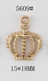 20 Stks/partij Goud Kleur Plated Koperen 3D Princess Crown Charms Hanger Voor Sieraden Maken Diy Handgemaakte Armband Bevindingen Craft Z620 05