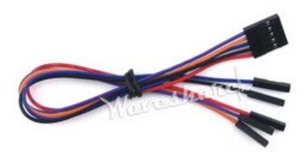 20 stks/partij Jumper Draad 5-pin om Gescheiden Pins 5 pin Vrouwelijke Connector in Een End Gescheiden in Andere end Pitch 2.54mm Kleur Kabel