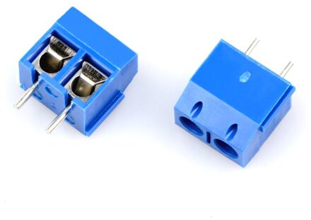 20 Stks/partij KF301-2P KF301-5.0-2P KF301 Schroef 2Pin 5.0Mm Straight Pin Pcb Screw Blokaansluiting Blauw En Groen