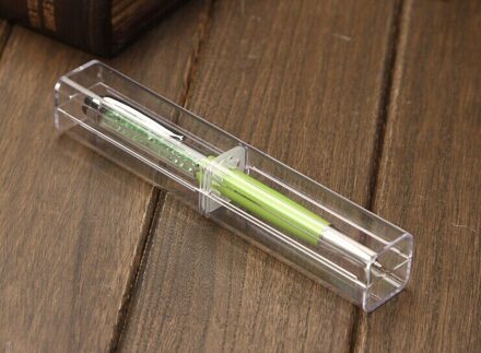 20 stks/partij Luxe etui voor crystal balpen, box kan voor promotionele kristal pen case stylus doos