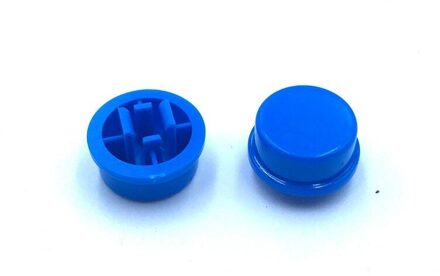 20 Stks/partij Ronde Tactiele Knop Caps Voor 12*12*7.3 Mm Tact Schakelaars 5 Kleuren Switch Cap 12X12X7.3 Mm A24 Switch Knop Cap Blauw