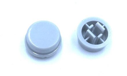 20 Stks/partij Ronde Tactiele Knop Caps Voor 12*12*7.3 Mm Tact Schakelaars 5 Kleuren Switch Cap 12X12X7.3 Mm A24 Switch Knop Cap Donkergrijs
