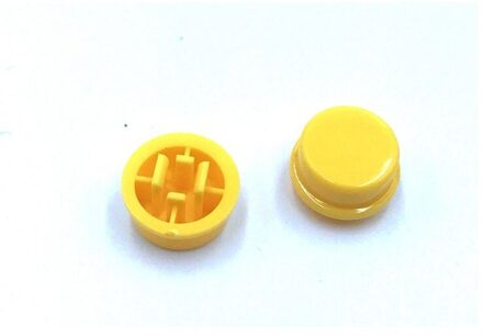 20 Stks/partij Ronde Tactiele Knop Caps Voor 12*12*7.3 Mm Tact Schakelaars 5 Kleuren Switch Cap 12X12X7.3 Mm A24 Switch Knop Cap geel