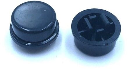 20 Stks/partij Ronde Tactiele Knop Caps Voor 12*12*7.3 Mm Tact Schakelaars 5 Kleuren Switch Cap 12X12X7.3 Mm A24 Switch Knop Cap zwart
