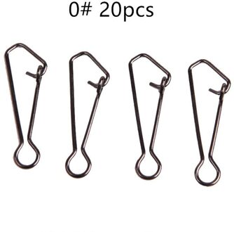 20 Stks/partij Vissen Connector Rvs Vissen Wartels Snaps Vishaak Zee Oceaan Swivel Rolling Snap