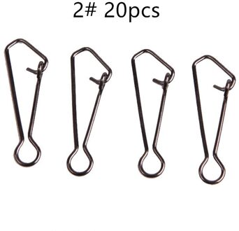20 Stks/partij Vissen Connector Rvs Vissen Wartels Snaps Vishaak Zee Oceaan Swivel Rolling Snap