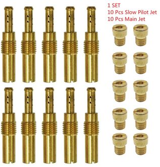 20 Stks/set Duurzaam Trage Pilot Jet Belangrijkste Jet Voor Pwk Keihin Oko Cvk Carburateur Float Converter Nozzle Vice Injectoren carburateur