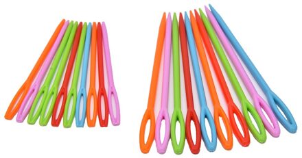 20 Stks/set Grote Eye Naalden Plastic Wol Naaien Borduren Tapestry Naalden Cross Stopnaald Stitchery Naalden 7 Cm/9cm