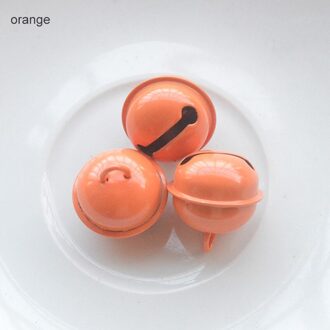 20 Stks/set Jingle Bells Handgemaakte Snoep Kleur Diy Ambachten Kerst Kleine Bells Boom Decoratie Jaar 'S Accessoires Oranje