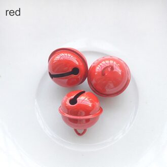 20 Stks/set Jingle Bells Handgemaakte Snoep Kleur Diy Ambachten Kerst Kleine Bells Boom Decoratie Jaar 'S Accessoires Rood