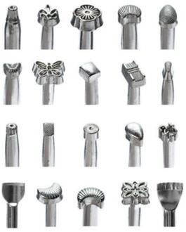 20 Stks/set Lederen Stempelen Afdrukken Diy Tool Set Sterk Duurzaam Lederen Carving Gedrukt Craftsmansh Punch Boren Staming