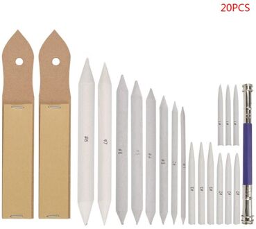 20 Stks/set Schuurpapier Mengen Papier Stompen Schets Potlood Verlengstuk Extender Q81F