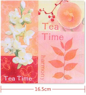 20 Stks/set Servetten Papieren Bloem Patroon Decoupage Servet Papieren Tissue Voor Xmas Wedding Decor Party Tafel Levert