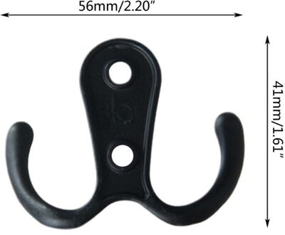 20 Stukken Muur Kapstokken Dubbele Prong Robe Haak Rustieke Haken Retro Doek Hanger Kleerhanger Muur Gemonteerde Haak Met 44 Stuks