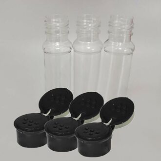 20 stuks 100ml Clear Spice Kruiden Jar Kan Zout Peper Shakers Peper Fles Barbecue Specerij Keuken Gadget Tool
