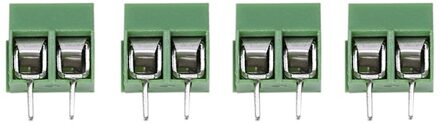 20 Stuks 2 Pole 5Mm Pitch Pcb Mount Schroef Terminal Blok 8A 250V
