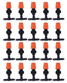 20 Stuks Auto Timer Micro Druppelirrigatiesysteem Plant Zelf Watering Verstelbare Verneveling Sprinkler Nozzles Tuin Gereedschap Mayitr