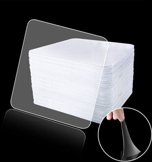 20 Stuks Dubbelzijdig Sterke Lijm Haken Keuken Muur Deur Waterdichte Plakband Geen Spoor Keuken Badkamer Magic Stickers