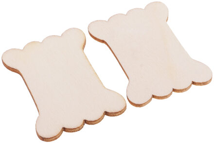 20 Stuks Houten Bone Lege Kartonnen Floss Klossen Borduurwerk Katoenen Draad Vislijn Organizer Holder Board