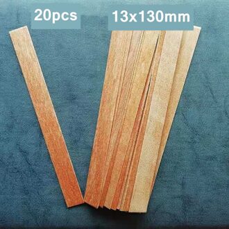 20 Stuks Houten Kaarsen Lont Met Onderhouder Tab Diy Kaars Maken Levert Soja Parffin Wax Lont Voor Diy Kaars Materiaal 20stk 13x130mm