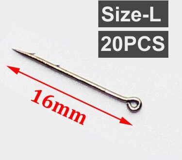 20 Stuks Karpervissen Staart Schop Accessoires Karper Aas Pop Pop Boilies Haar Pin Boor Methode Feeder Visgerei Tool 20stk-L