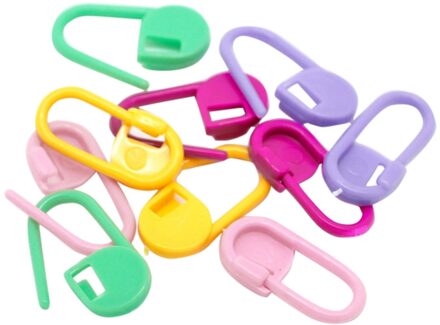 20 Stuks Kleurrijke Plastic Stitch Marker Ring Houders Naald Clip Breien Haak Haak Vergrendeling Tool Craft Diy Naaien Gereedschap