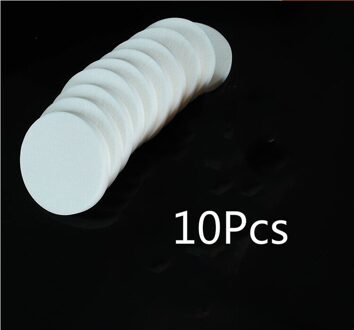 20 Stuks Make-Up Spons Poederdons Foundation Cosmetische Facial Sponzen Zachte Poederdons Voor Beauty Tool Make Up Katoen Willekeurige kleur 10stk wit ronde