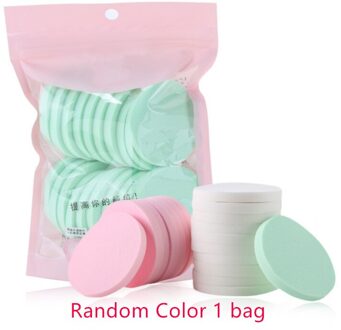 20 Stuks Make-Up Spons Poederdons Foundation Cosmetische Facial Sponzen Zachte Poederdons Voor Beauty Tool Make Up Katoen Willekeurige kleur 20stk willekeurig kleur